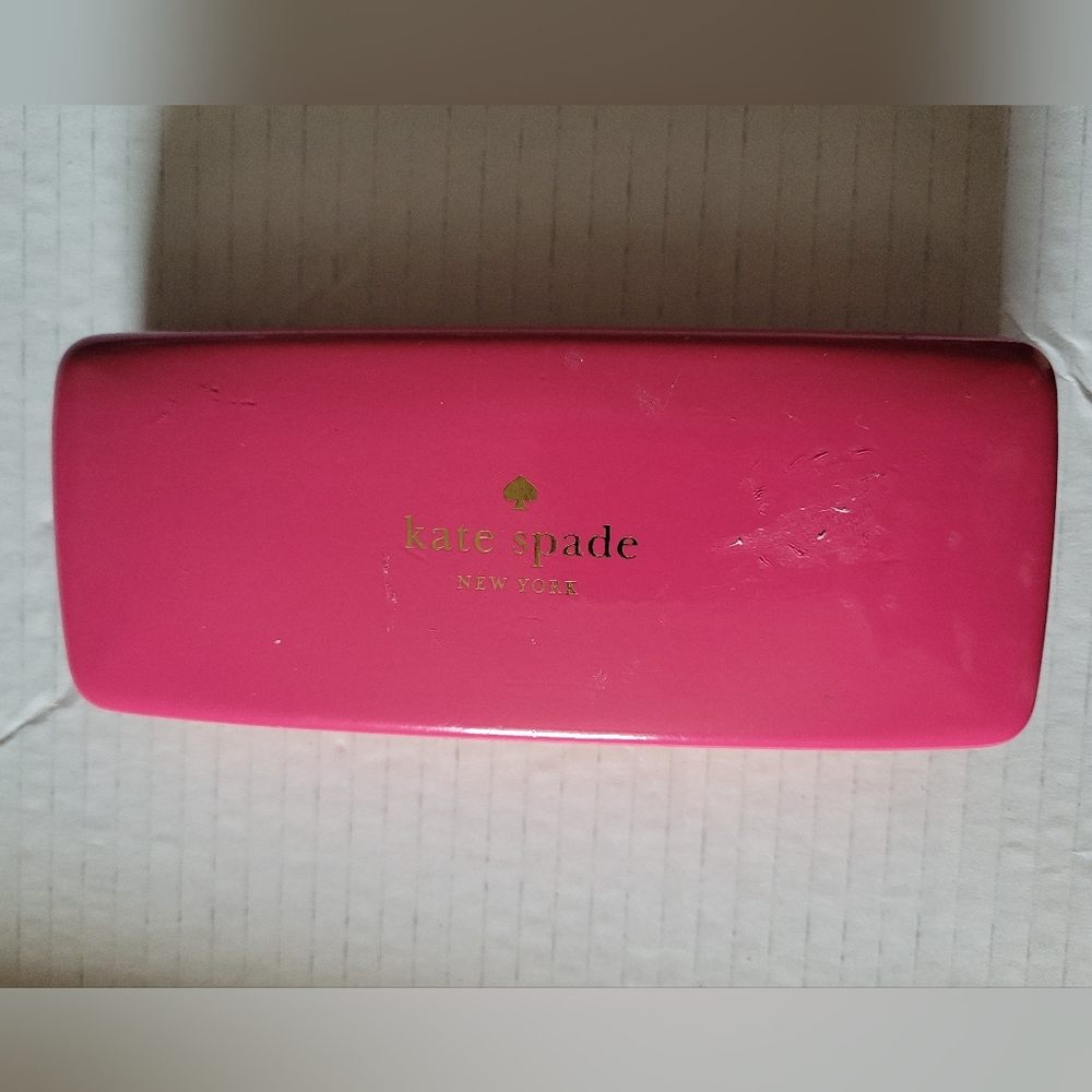 Kate Spade Pink & Orange Eyeglass/Sunglasse Case